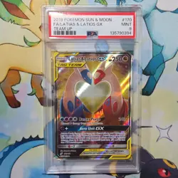 Pokemon Team Up Latias & Latios GX Alt Full Art Holo TAG TEAM 170/181 PSA 9 - Image 1