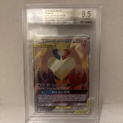 2019 Pokemon Sun & Moon Team Up #170 Latias & Latios Gx Alt Full Art BGS 9.5 - Image 2