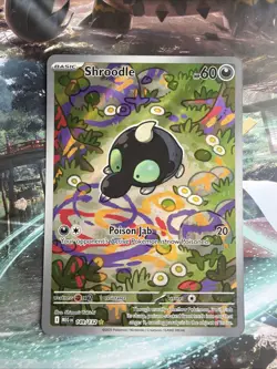 Pokemon TCG Shroodle 149/132 Mega Evolution Illustration Rare - Image 1