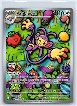 Ambipom 107/094 Phantasmal Flames Illustration Rare Pokemon TCG - Image 1
