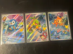 Pokemon TCG First Partner Illustration Collection Series 1 Gen 4 Sinnoh Starters - Image 1