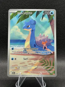 Pokemon TCG Misty's Lapras 194/182 Sv10 Destined Rivals IR Holo EN - Image 1