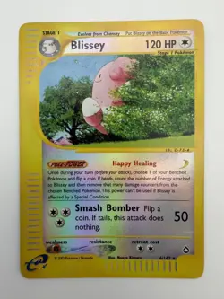 Pokemon Blissey Aquapolis Reverse Holo #6 Lightly Played - Image 1