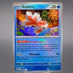 Goldeen (Master Ball Pattern) 020/131 Common SV: Prismatic Evolutions Pokemon TC - Image 1