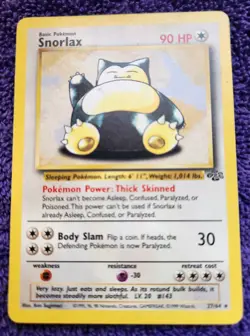 Snorlax 27/64 Jungle Non Holo Rare Pokemon *NICE* - Image 1