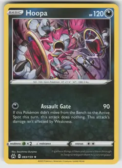 Hoopa Holo Rare Crown Zenith 083/159 Pokemon - Image 1