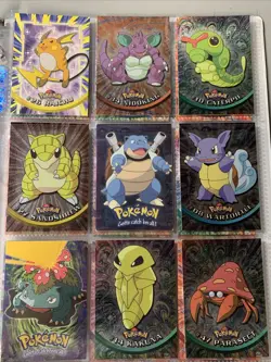 Topps Pokemon TV Animation Series 1 Set w/ Holos & CGC Graded Slab - Image 1