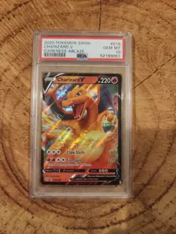 PSA 10 2020 Pokemon Swords & Shields Darkness Ablaze Charizard V - Image 1
