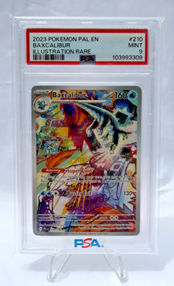 BAXCALIBUR PSA 9 2023 POKEMON PAL EN-PALDEA EVOLVED ILLUSTRATION RARE #210 - Image 1