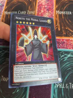 Yugioh Norito the Moral Leader NUMH-EN039 Secret Rare 1st Edition Near Mint - Image 2