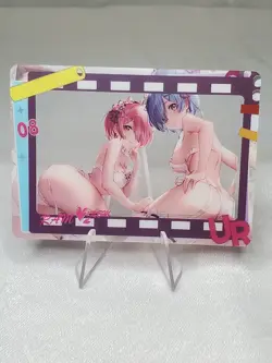 Ram & Rem Re:Zero Transparent Film Goddess Story Sexy Anime Waifu Clear Card - Image 2