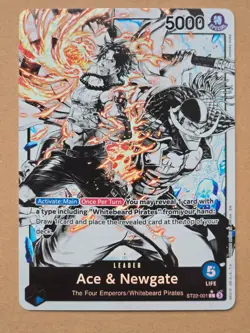 Ace & Newgate Foil (Parallel) Leader ST22-001 - Starter Deck 22 - One Piece TCG - Image 1