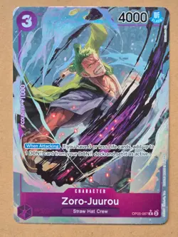 • Zoro-Juurou • OP05-067 Alt Art Holo Awakening of the New Era One Piece TCG NM - Image 1