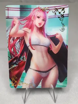 Zero Two 02 Darling and the Franxx Promo 3D Lenticular Goddess Story Anime Card - Image 2