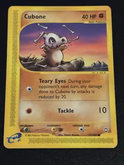 Pokemon TCG Cubone 72/147 Aquapolis Non Holo Vintage 2003 WoTC - Image 4