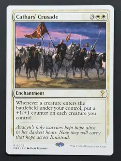 Cathars' Crusade (White Border) Rare Mystery Booster 2 6 MTG Near Mint - Image 1