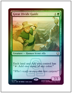 Great Divide Guide, Foil, Avatar, Magic the Gathering MTG NM - Image 1