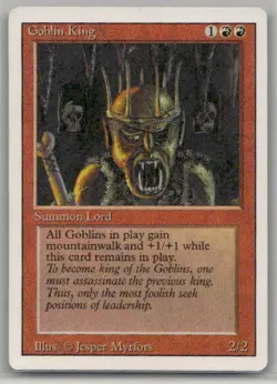 Goblin King # Revised Edition Lightly played W/Tracking - Image 1
