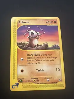 Cubone - Aquapolis 72/147 2002 - E Reader - Pokemon TCG - WOTC - 72/147 - Image 1