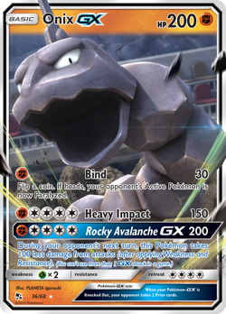 Onix-GX 36/68 Rare Holo GX | Hidden Fates | Pokemon Card - Image 1