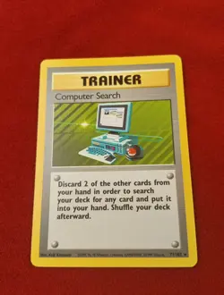 Pokemon TCG Computer Search 71/102 Base Set Regular Rare Wizards 1999 LP+ - Image 1