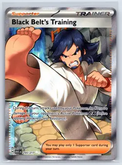 Black Belt's Training 255/217 Ultra Rare Full Art Ascended Heroes Pokemon TCG - Image 1