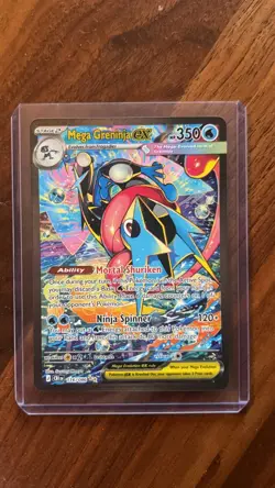 Mega Greninja ex SIR - 116/086 Pokemon ME04 Chaos Rising NM/M - Image 1