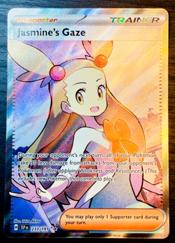 Jasmine's Gaze 233/191 Full Art Trainer Pokemon TCG Surging Sparks - Image 1