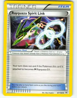 Rayquaza Spirit Link - 87/108 Roaring Skies - Pokemon TCG - 2015 - Image 1