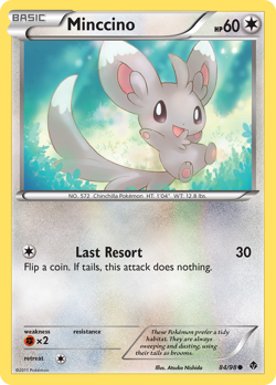 Minccino 84/98 Common | Emerging Powers | Pokemon Card - Image 1