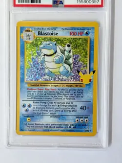 2021 Pokemon TCG Blastoise 2/102 Celebrations Classic Collection Holo PSA 9 Card - Image 2