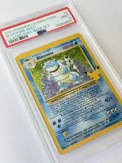 2021 Pokemon TCG Blastoise 2/102 Celebrations Classic Collection Holo PSA 9 Card - Image 3