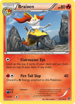Braixen 25/146 Uncommon | XY | Pokemon Card - Image 1