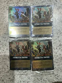 4x Disney Lorcana TCG. Putting It All Together Promo Card. Sealed - Image 1