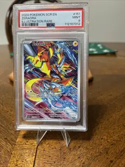 2024 Pokemon Stellar Crown Zeraora #151 Illustration Rare 151/142 PSA 9 Mint - Image 1