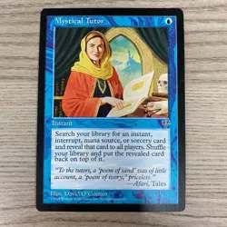 MYSTICAL TUTOR CCG MIRAGE MAGIC THE GATHERING MTG 1996 BLUE INSTANT UNCOMMON - Image 1