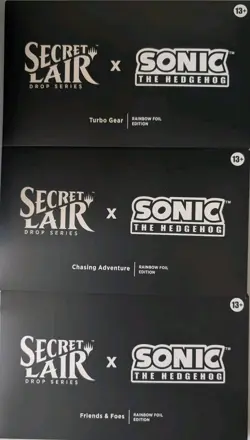 Magic The Gathering Secret Lair x Sonic The Hedgehog Chasing Adventure Foil Set - Image 1