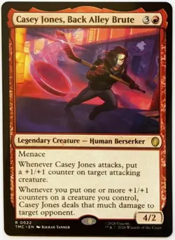 MTG Teenage Ninja Mutant Turtles Commander Casey Jones, Back Alley Brute (Rare) - Image 1