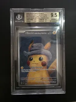 2023 Pikachu With Grey Felt Hat Van Gogh SVPen 085 Pokemon BGS 9.5 Gold Promo - Image 2