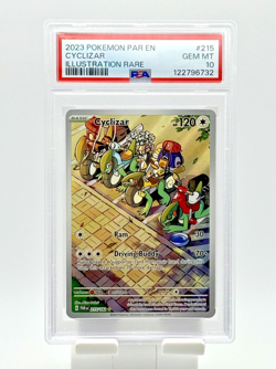 PSA 10 Cyclizar 215/182 Paradox Rift Holo Pokemon Illustration Rare Art English - Image 1