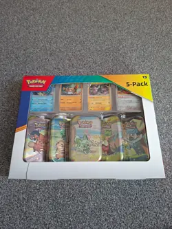 NEW SEALED Costco Exclusive Pokemon TCG Paldea Friends 5x Mini Tin Box CHEAP - Image 1