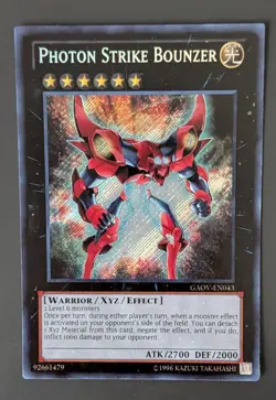 Photon Strike Bounzer GAOV-EN043 Yu-Gi-Oh! Secret Rare NM - Image 1