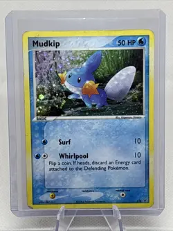 Mudkip - 018 (EX Deck Tin) 018 Nintendo Holo Black Star Promo 2004 HP POOR - Image 1