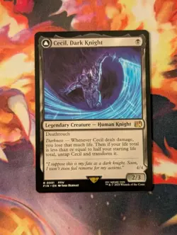 Magic MTG - Cecil, Dark Knight Redeemed Paladin 0091 Final Fantasy FIN NM Tcg - Image 1