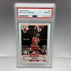 1990-91 Fleer - Michael Jordan #26 PSA 8 GOAT 🐐 - Image 2