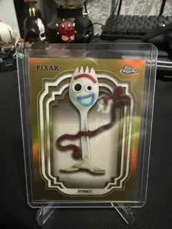 2024 Topps Disney Chrome Forky Toy Story #72 Gold Refractor 50 - Image 1