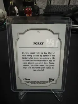 2024 Topps Disney Chrome Forky Toy Story #72 Gold Refractor 50 - Image 2