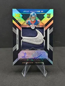 2022 Panini XR - Rookie XL Swatch #RXA-JM Autographs John Metchie III Swoosh /1 - Image 1