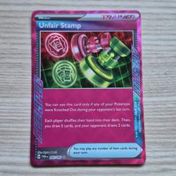 Pokemon TCG Unfair Stamp 165/167 Twilight Masquerade ACE SPEC Rare Holo - Image 1
