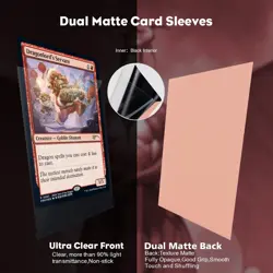 Peach Pink Dual Matte Card Sleeves, Katomula Card Sleeves for MTG, Standard C... - Image 3